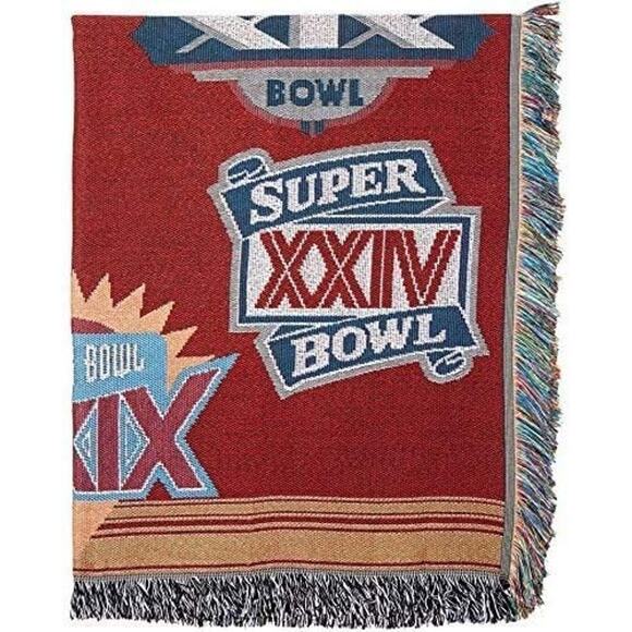 NFL San Francisco 49ers Woven Tapestry Throw For Home Game Wall Hanging 48x60in - Picture 3 of 5